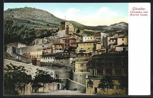 AK Gibraltar, casemates and moorish castle