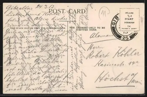 AK Gibraltar, The Rock from North Front