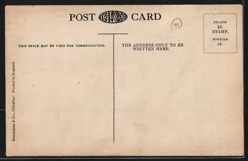 AK Gibraltar, Moorish Castle an Town