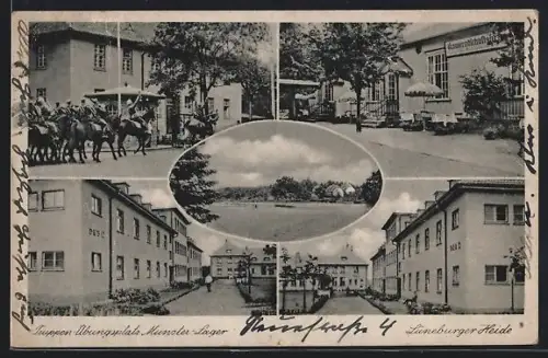 AK Munster-Lager, Truppen-Übungsplatz, Kasernen, Reiterpatrouille, Kantine
