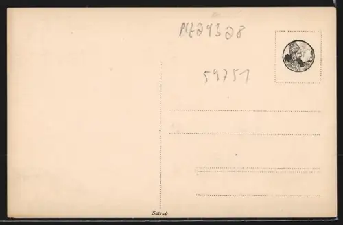 AK Müden / Örtze, Treppenspeicher (16. Jahrhundert) mit Brunnen