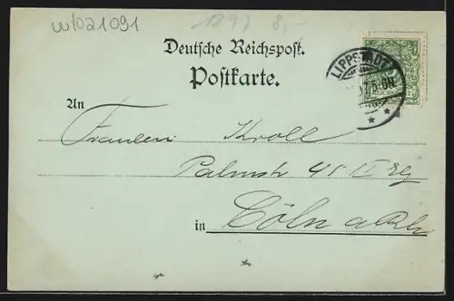 Mondschein-AK Hamburg, Rathaus, Ansicht vom Wasser