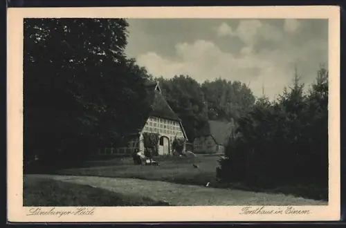 AK Einem /Lüneburger Heide, Forsthaus in Einem
