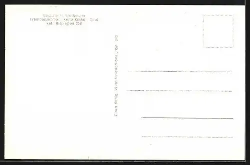 AK Behringen /Lüneburger Heide, Gasthaus und Pension Zur Grünen Eiche, Saal, Speiseraum