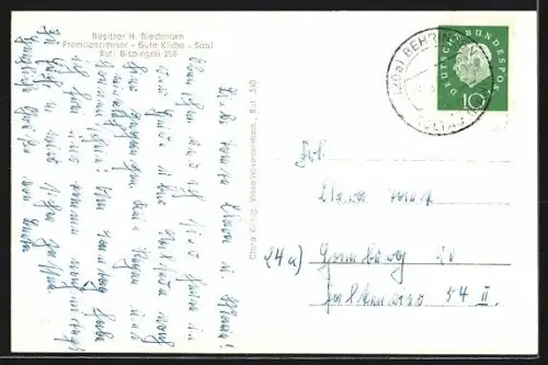 AK Behringen /Lüneburger Heide, Gast- und Pensionshaus Zur Grünen Eiche H. Rieckmann