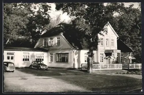 AK Wintermoor /Reinsehlen, Pension-Restaurant Hof Barrl K. Wachtmann