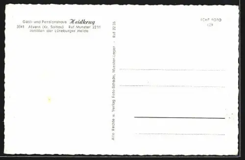 AK Alvern /Soltau, Gasthaus und Pension Heidkrug