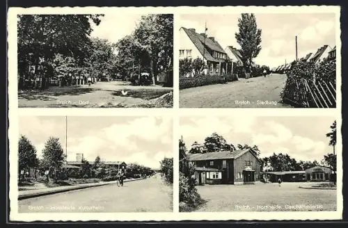 AK Breloh, Dorf, Siedlung, Hornheide Kulturheim, Hornheide Geschäftsviertel