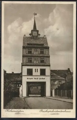 AK Holzminden, Reichspräsidentenhaus