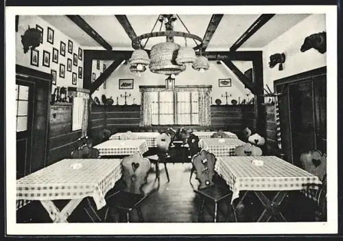 AK Borstel /Soltau, Gasthaus Lönsklause, Inh. Rud. Lührs, Bauernstube