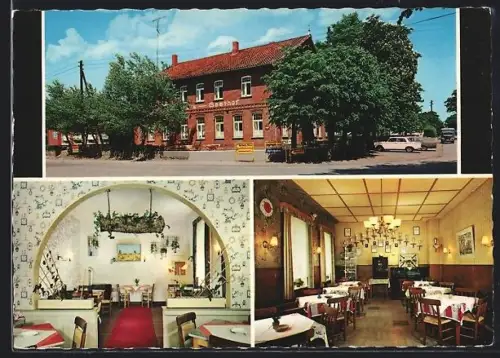 AK Behringen / Bispingen, Gasthof Unter den Linden, Innenansicht