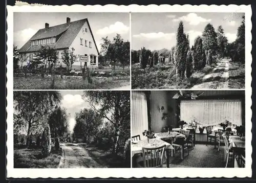 AK Behringen / Bispingen, Gasthof Pension Waldfrieden, Inh. Wenzel Rödl, Gartenweg