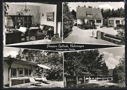 AK Behringen /Lüneburger Heide, Gasthof Pension Golloch, Bienenstöcke