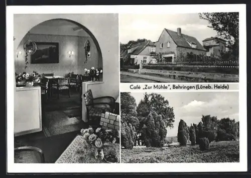 AK Behringen / Bispingen, Cafe Zur Mühle, Inh. Karl Böltemann