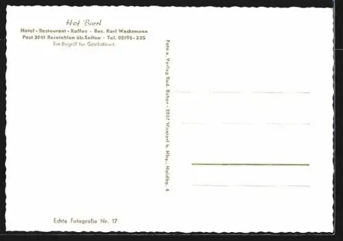 AK Reinsehlen, Gasthaus Restaurant Hof Barrl, Inh. Karl Wachtmann