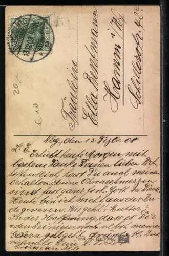 AK Abfahrt mit dem Bob-Schlitten