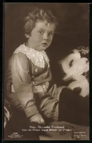 AK Prinz Alexander Ferdinand, Sohn August Wilhelms von Preussen