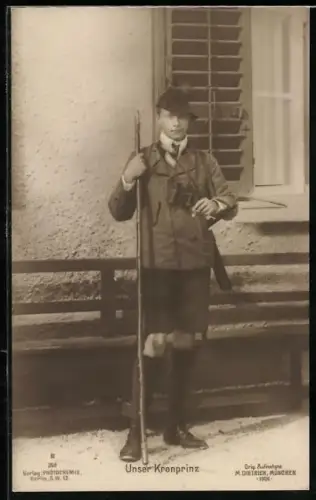 AK Portrait Kronprinz Wilhelm von Preussen