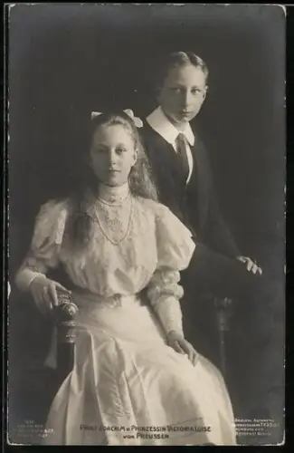 AK Prinz Joachim u. Victoria Louise von Preussen