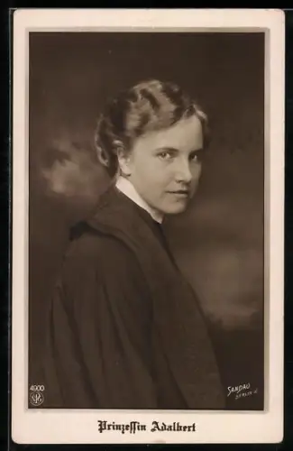 AK Prinzessin Adalbert von Preussen, Kopfportrait