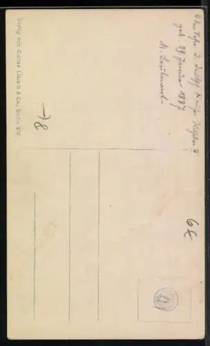 AK Prinz August Wilhelm von Preussen bei der Lektüre