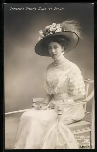 AK Portrait Victoria Louise Herzogin von Braunschweig