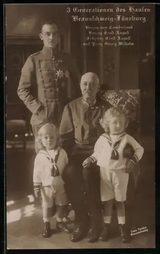 AK Herzog von Cumberland, Herzog Ernst August von Hannover, Erbprinz Ernst August