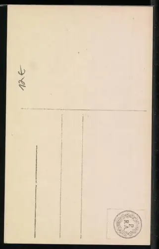 AK Prinz Wilhelm von Preussen steht auf einem Treppenabsatz mit einem Spielzeug-Segelschiff