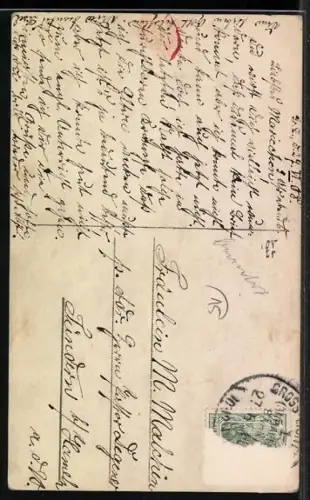 AK Kronprinzessin Cecilie mit Prinz Wilhelm beim Spielen