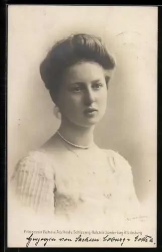 AK Portrait von Prinzessin Victoria Adelheid, Braut des Prinzen August Wilhelm von Preussen