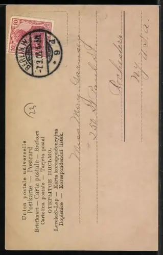 AK Kaiserin Auguste Victoria beim Lesen