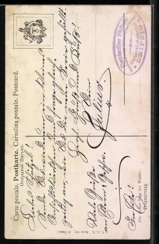 AK Mädchen beim Bügeln und Backen