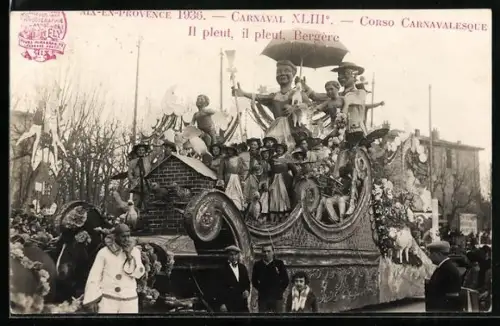 AK Aix-En-Provence, Carneval 1936, Corso Carnavalesque