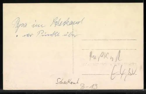 Foto-AK Arbeiter an Schreibtischen im Scheckamt