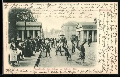 AK Düsseldorf, Radschläger am Ratinger Thor