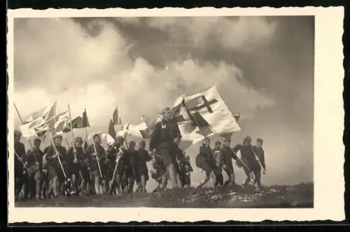 AK Jungenschaft Neuland, Heerfahrt 1935, Camping