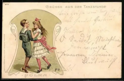 AK Kinder tanzen Polka