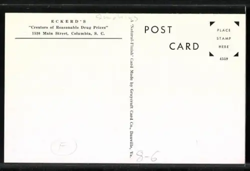 AK Columbia, Eckerds Cigar Counter, 1530 Main Street, Geschäft