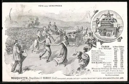 AK Weinbauern beim Tanz