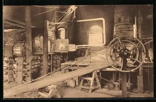 AK La Verriere, Enfournement des amtières premières, Glashütte