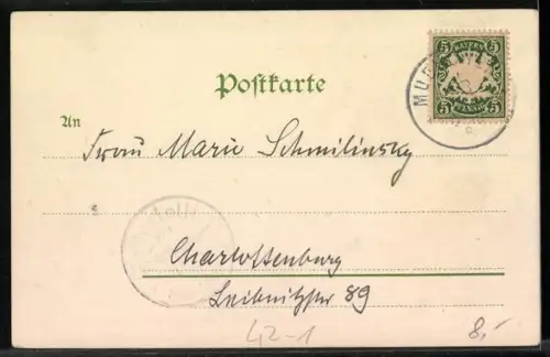 AK Paar in Tracht mit Zielscheibe beim Schützenfest