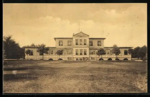 AK Achterberg /Lüneburger Heide, Frontalansicht des Sanatoriums