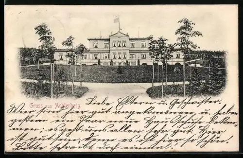 AK Achterberg / Dorfmark, Erholungshaus Achterberg, Frontalansicht