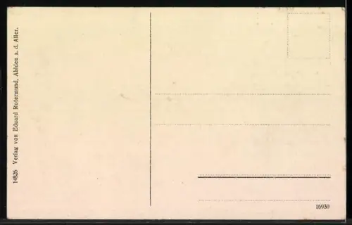 AK Ahlden a. d. Aller, Blick zum Kriegerdenkmal