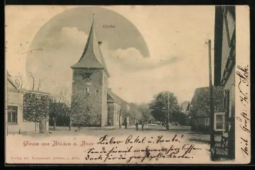 AK Ahlden, Partie an der Kirche