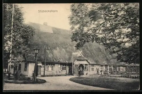 AK Stübeckshorn, Ortspartie mit grossem Haus