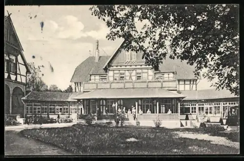 AK Stübeckshorn /Soltau, Genesungsheim mit Gästen