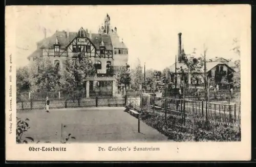 AK Dresden-Loschwitz, Dr. Teuscher`s Sanatorium
