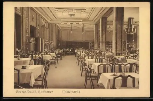 AK Hannover, Georgs-Palast, Mittelpartie