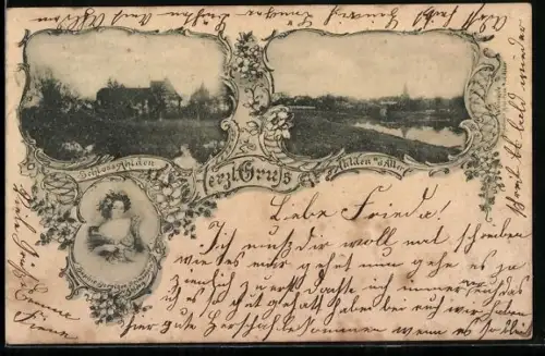 AK Ahlden /Aller, Mit Schloss Ahlden und Sophie Dorothée, Prinzessin Ahlden